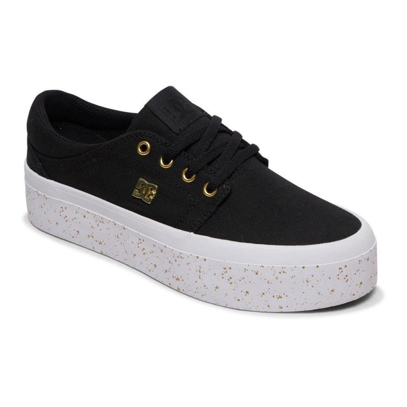 Dámské Skate Boty DC Shoes Trase Černé Zlaté | OXTN-57093