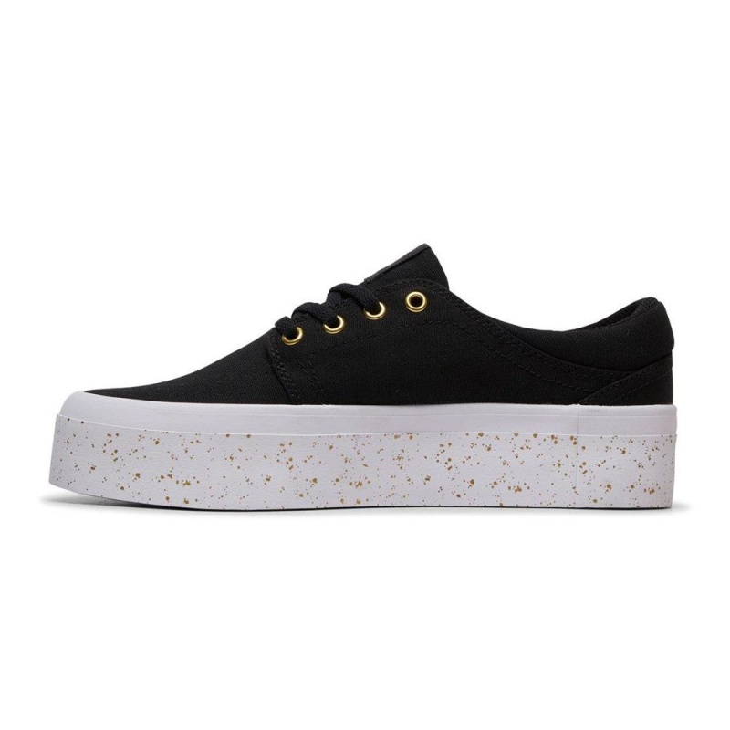 Dámské Skate Boty DC Shoes Trase Černé Zlaté | OXTN-57093