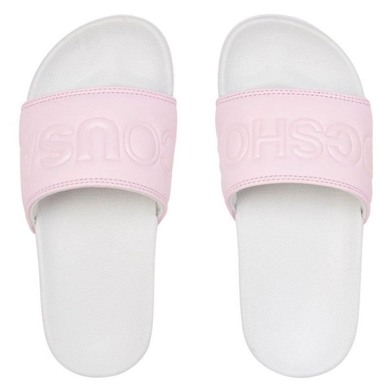 Dětské Sandály DC Shoes Slides Růžové Šedé | JTAI-52730