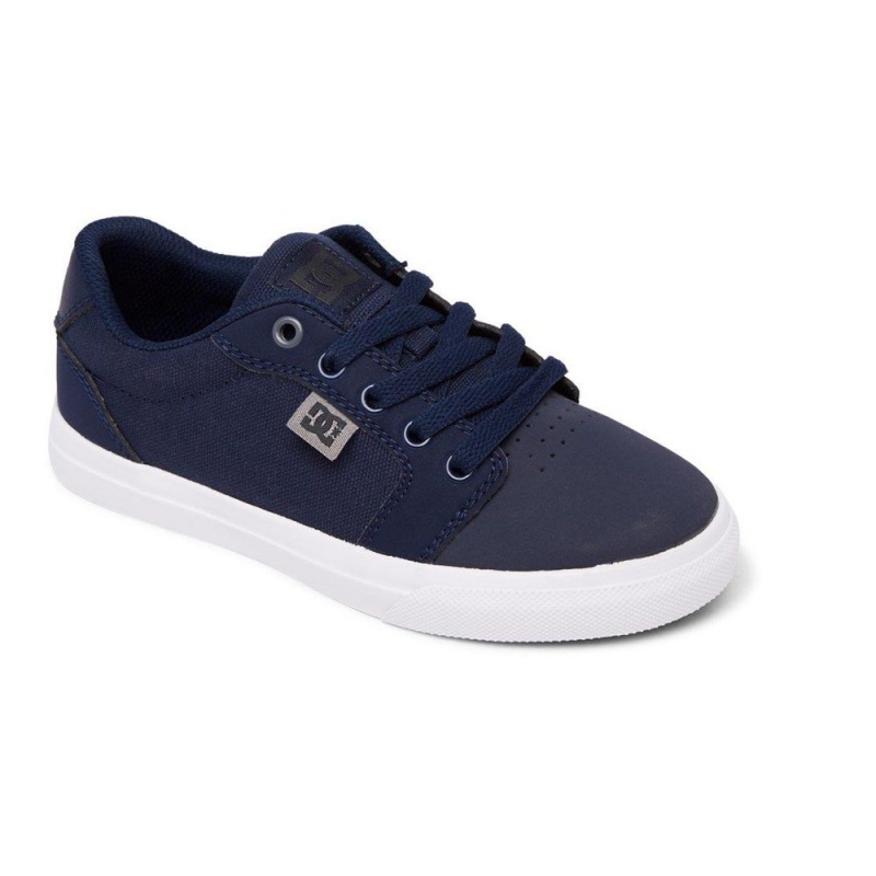 Dětské Skate Boty DC Shoes Anvil Tmavě Blankyt Šedé | LZDC-85197