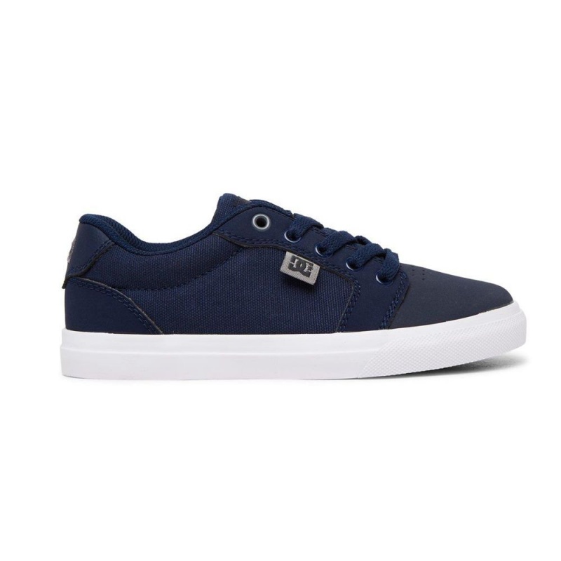 Dětské Skate Boty DC Shoes Anvil Tmavě Blankyt Šedé | LZDC-85197