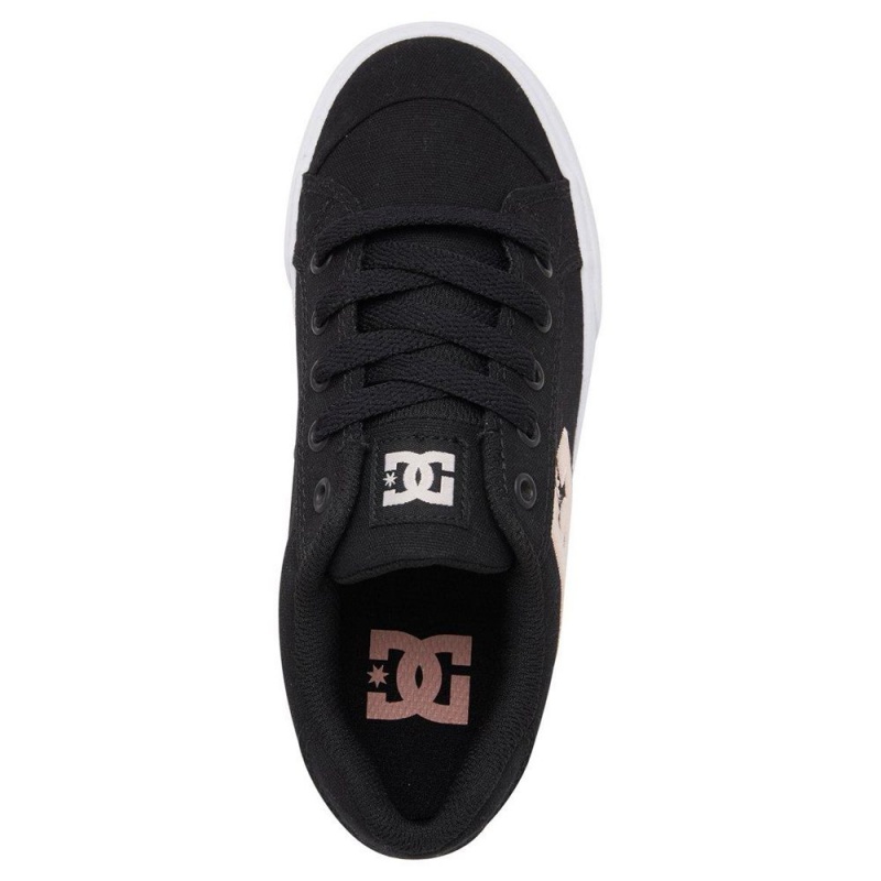 Dětské Skate Boty DC Shoes Chelsea Černé Růžové | WSMK-80542