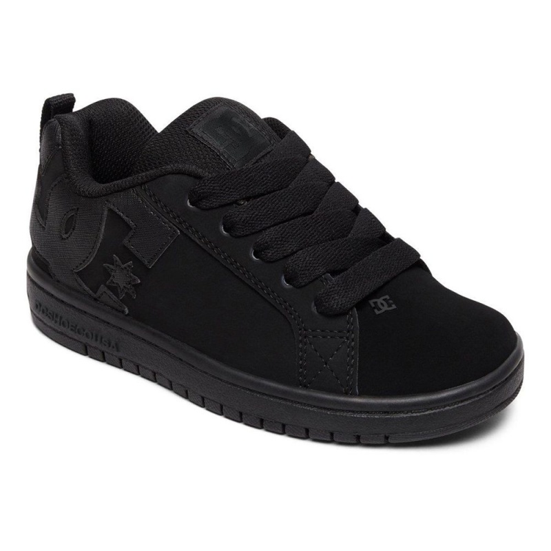 Dětské Skate Boty DC Shoes Court Graffik Černé | VJEC-30529