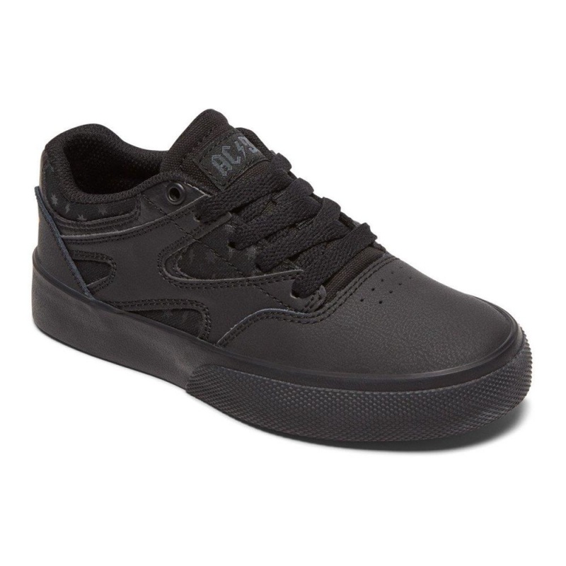 Dětské Skate Boty DC Shoes Kalis Vulc Černé Šedé | FKAB-42570