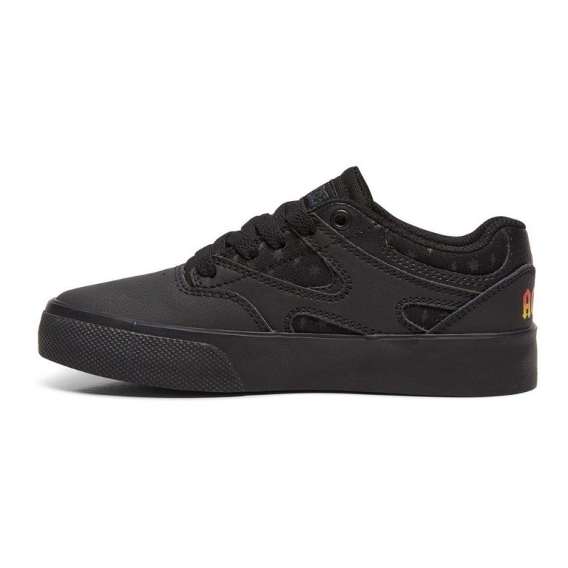 Dětské Skate Boty DC Shoes Kalis Vulc Černé Šedé | FKAB-42570