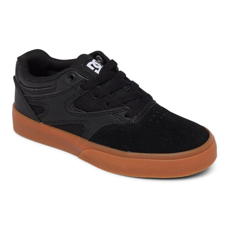 Dětské Skate Boty DC Shoes Kalis Vulc Černé Hnědé | UCDH-94752