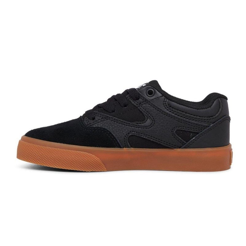 Dětské Skate Boty DC Shoes Kalis Vulc Černé Hnědé | UCDH-94752