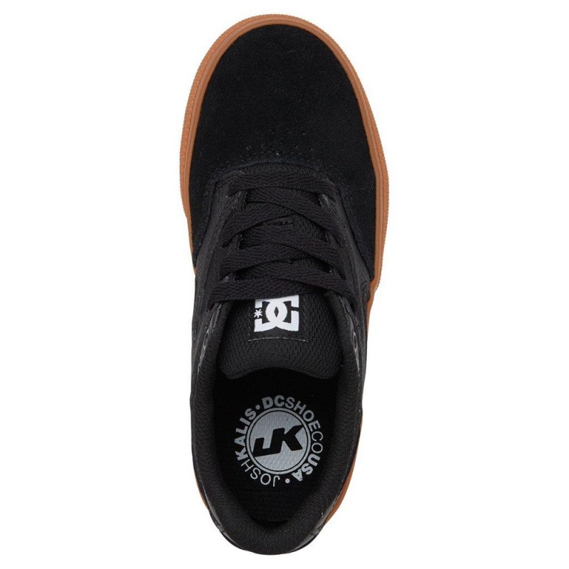 Dětské Skate Boty DC Shoes Kalis Vulc Černé Hnědé | UCDH-94752