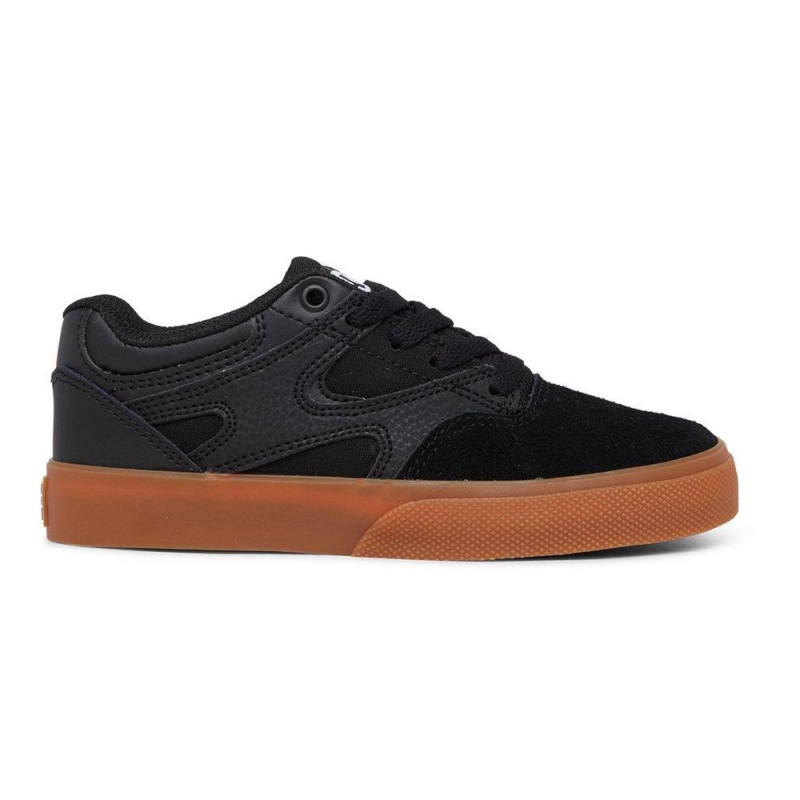 Dětské Skate Boty DC Shoes Kalis Vulc Černé Hnědé | UCDH-94752