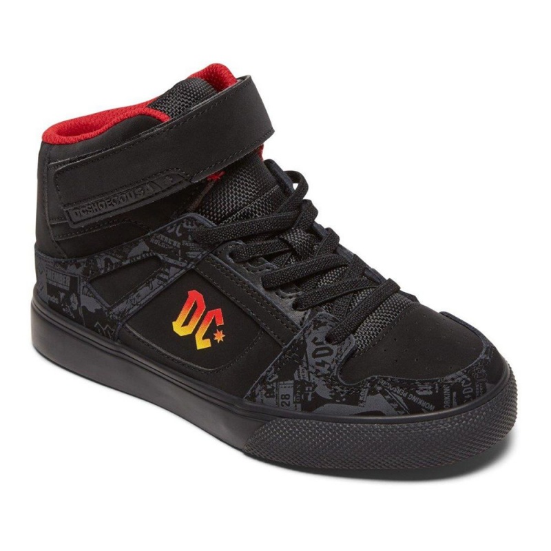 Dětské Skate Boty DC Shoes Pure Černé Červené | IYVD-08614