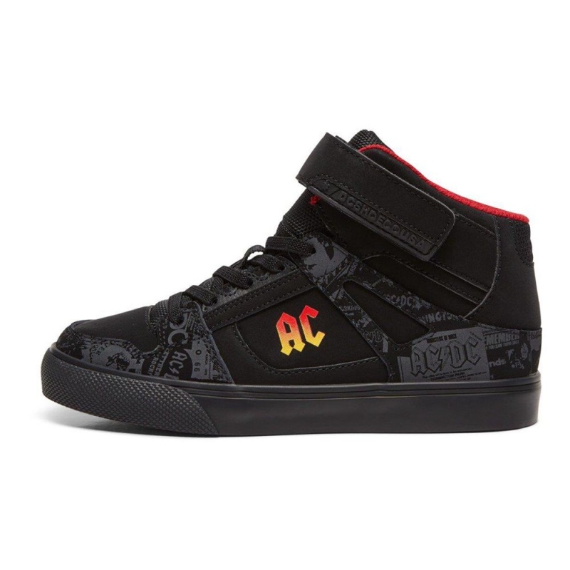 Dětské Skate Boty DC Shoes Pure Černé Červené | IYVD-08614