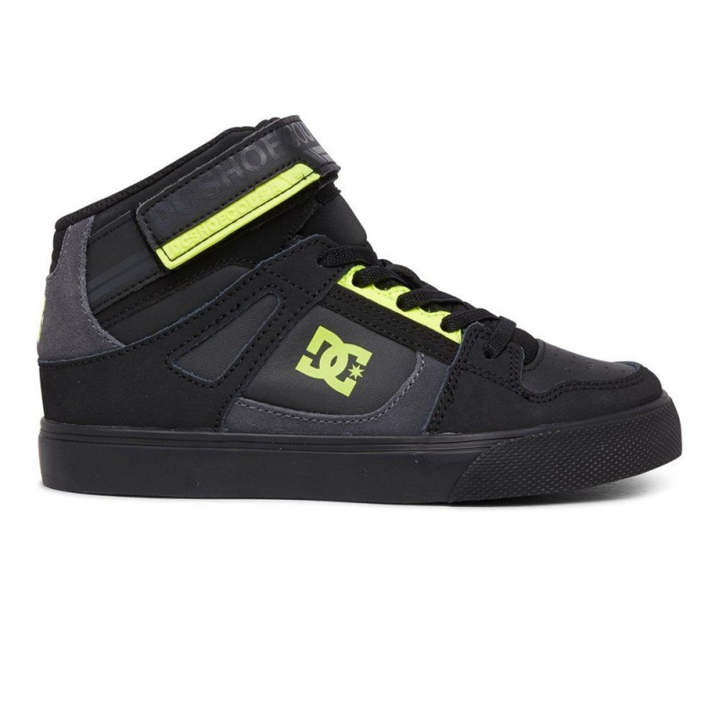 Dětské Skate Boty DC Shoes Pure Černé Žluté | FYWT-35724