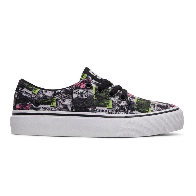 Dětské Skate Boty DC Shoes Trase TX Šedé Viacfarebný | RTNE-58032