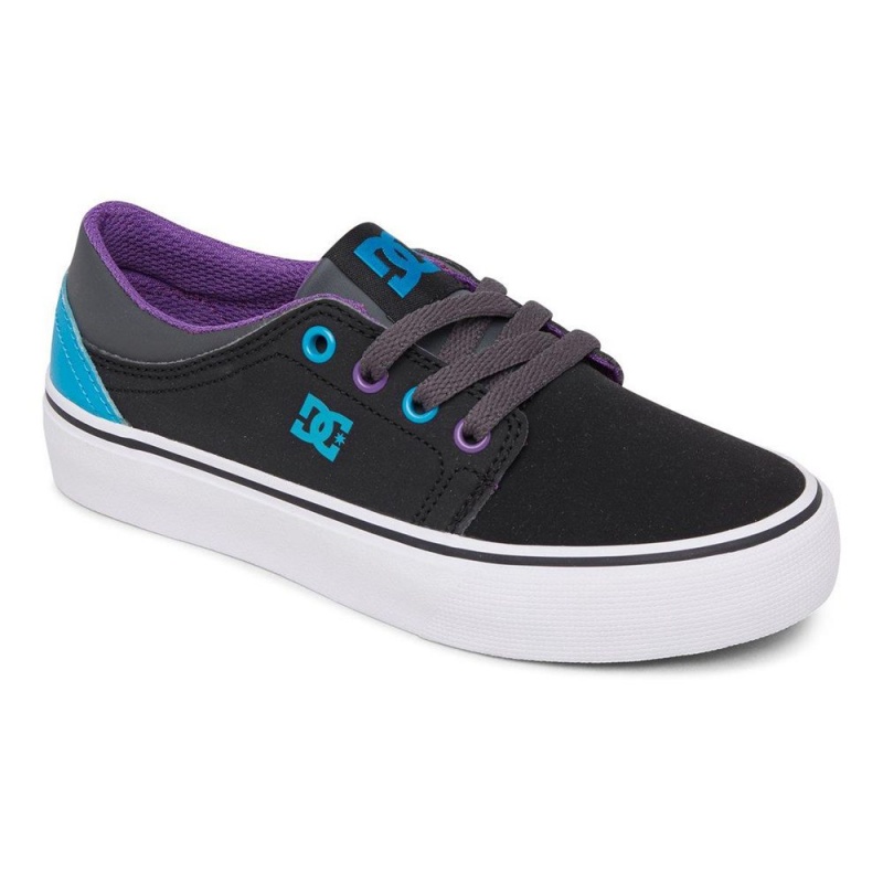 Dětské Skate Boty DC Shoes Trase Černé Blankyt | ORXK-81672