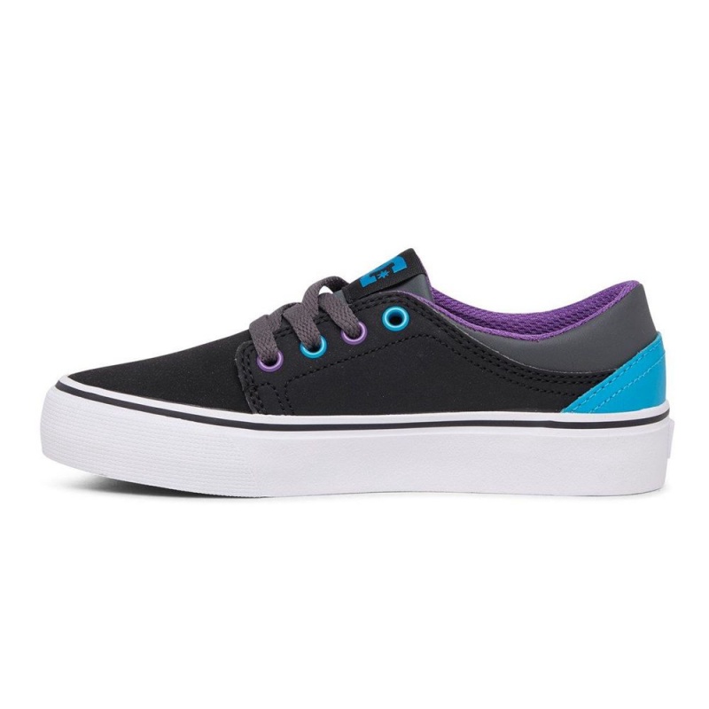 Dětské Skate Boty DC Shoes Trase Černé Blankyt | ORXK-81672