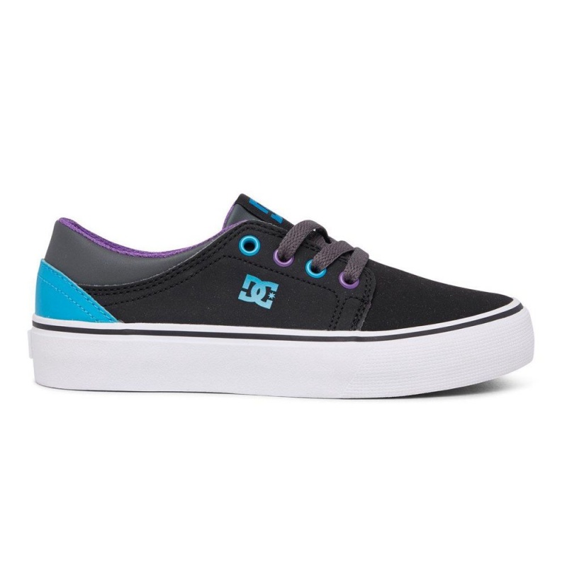 Dětské Skate Boty DC Shoes Trase Černé Blankyt | ORXK-81672