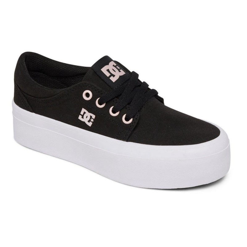 Dětské Skate Boty DC Shoes Trase Černé Růžové | HYXN-72415