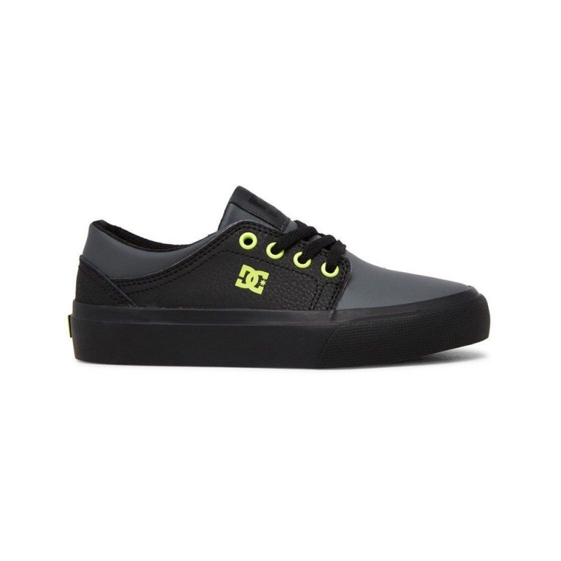 Dětské Skate Boty DC Shoes Trase Černé Šedé | NVYD-68125