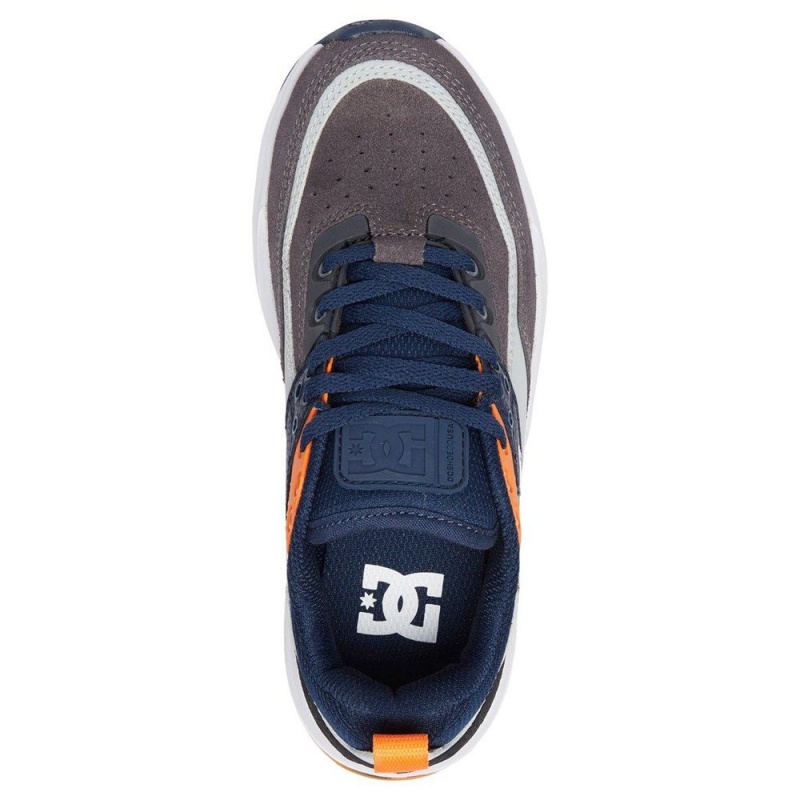 Dětské Sportovní Boty DC Shoes E.Tribeka Šedé Tmavě Blankyt | ZEGN-64871