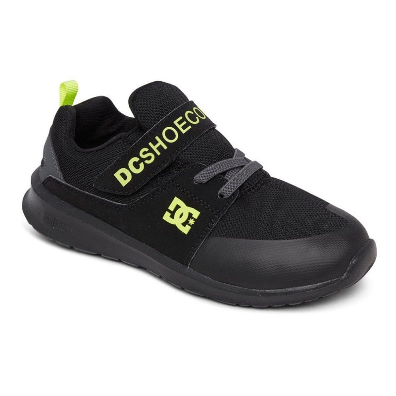 Dětské Sportovní Boty DC Shoes Heathrow Černé Žluté | DNSR-45980