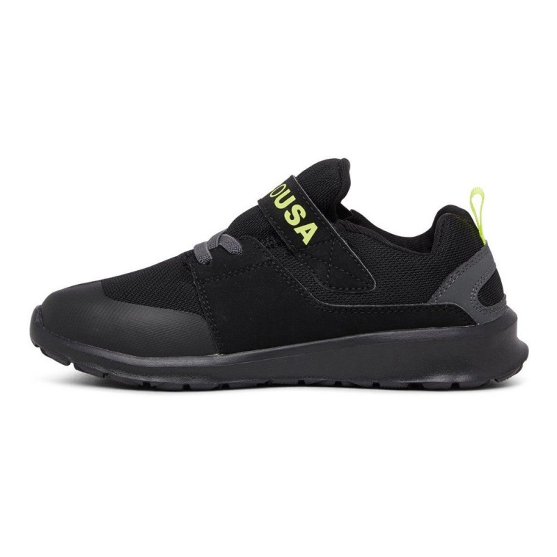 Dětské Sportovní Boty DC Shoes Heathrow Černé Žluté | DNSR-45980