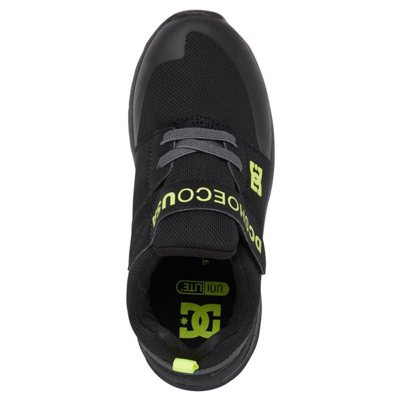 Dětské Sportovní Boty DC Shoes Heathrow Černé Žluté | DNSR-45980