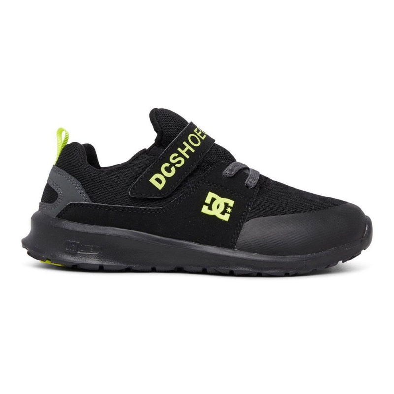 Dětské Sportovní Boty DC Shoes Heathrow Černé Žluté | DNSR-45980