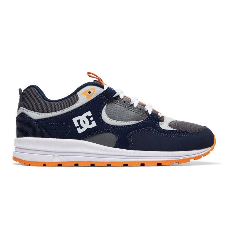 Dětské Sportovní Boty DC Shoes Kalis Tmavě Blankyt Šedé | HEMK-79634