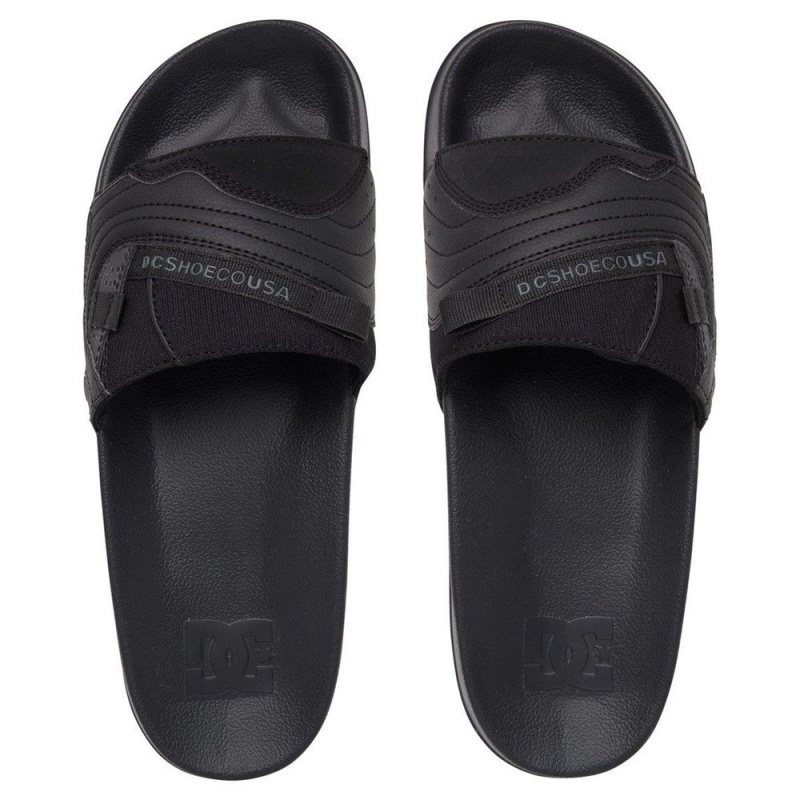 Pánské Sandály DC Shoes Slides Černé Šedé | KIRF-18243