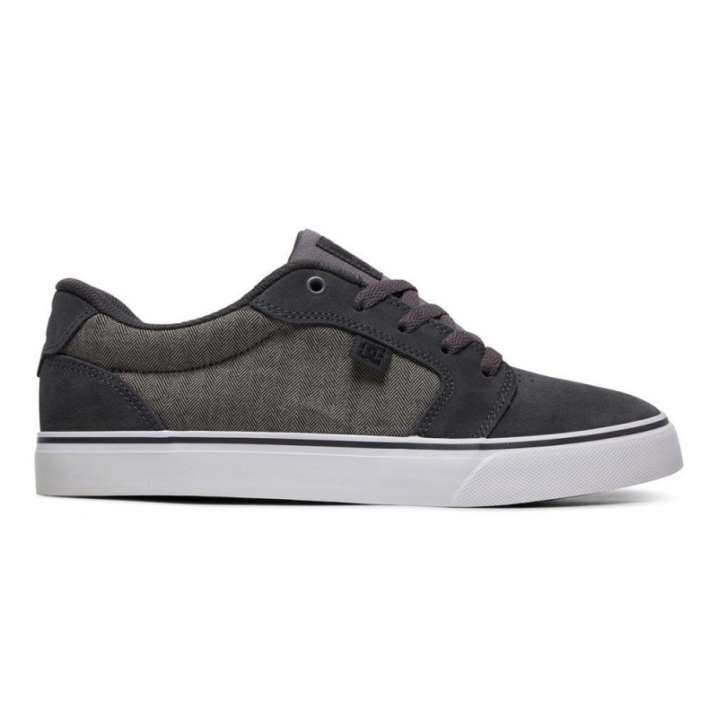 Pánské Skate Boty DC Shoes Anvil Šedé Černé | TAMU-37509