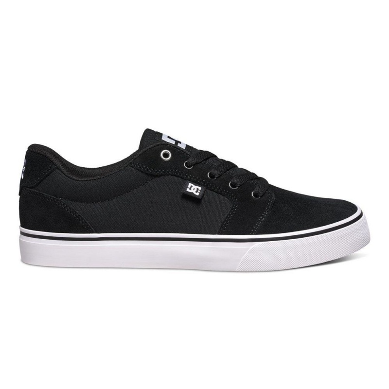 Pánské Skate Boty DC Shoes Anvil Černé Bílé | WQJB-57092