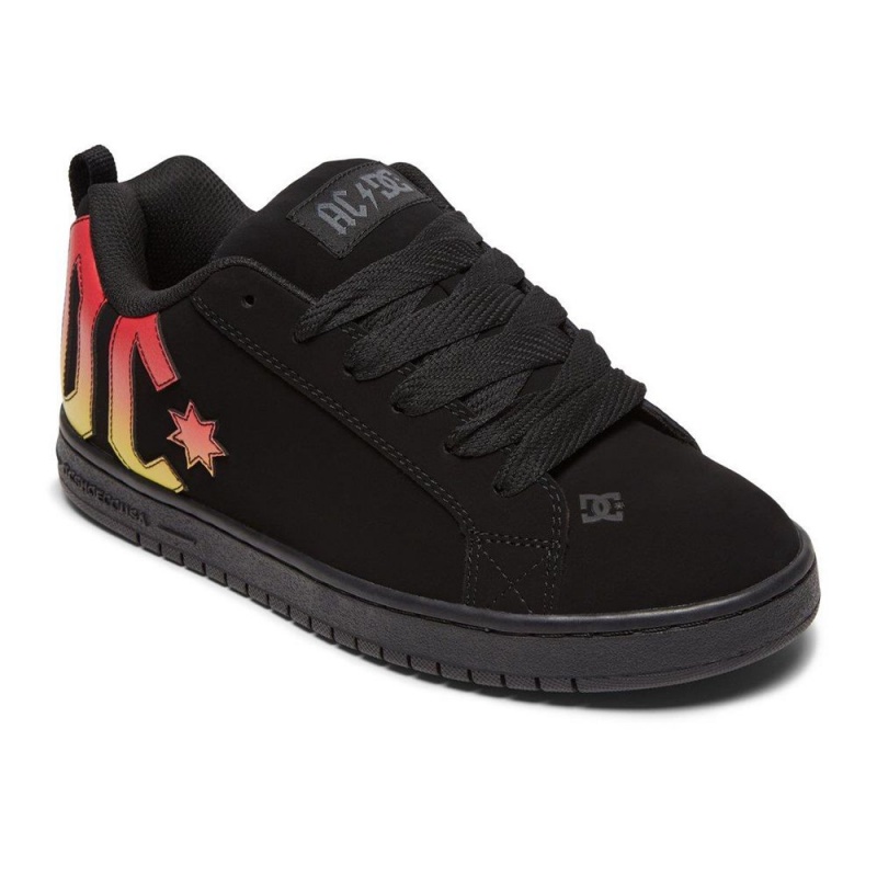 Pánské Skate Boty DC Shoes Court Graffik Černé | DKFW-10367