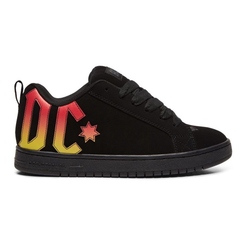 Pánské Skate Boty DC Shoes Court Graffik Černé | DKFW-10367