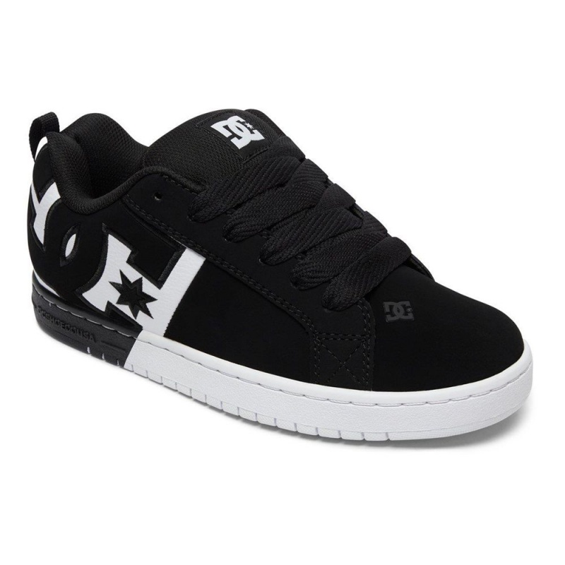 Pánské Skate Boty DC Shoes Court Graffik Černé Bílé | ZDGV-08956