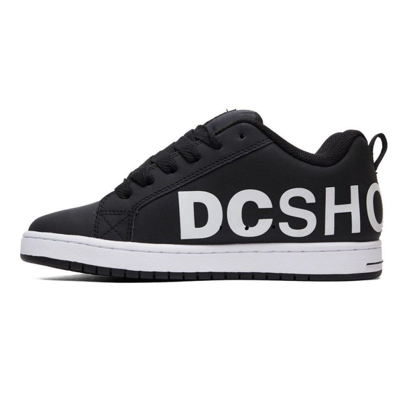 Pánské Skate Boty DC Shoes Court Graffik Černé Bílé | WFZC-74096