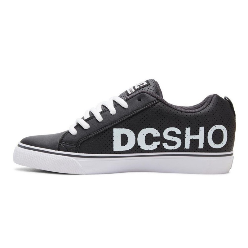 Pánské Skate Boty DC Shoes Court Vulc Černé Bílé | LTZK-89457