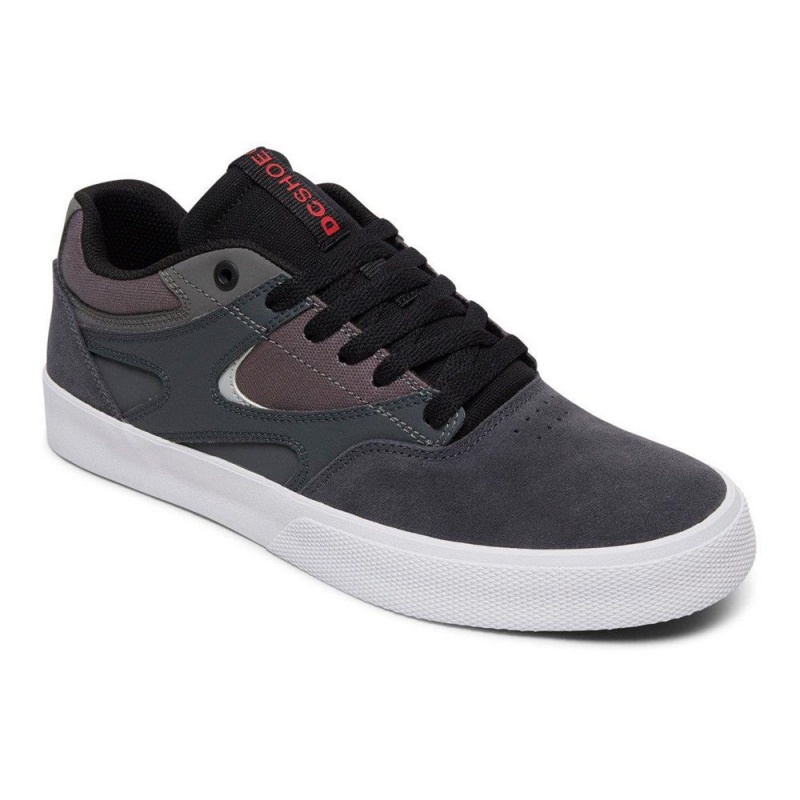 Pánské Skate Boty DC Shoes Kalis Vulc Tmavě Blankyt Šedé | FNGC-84015