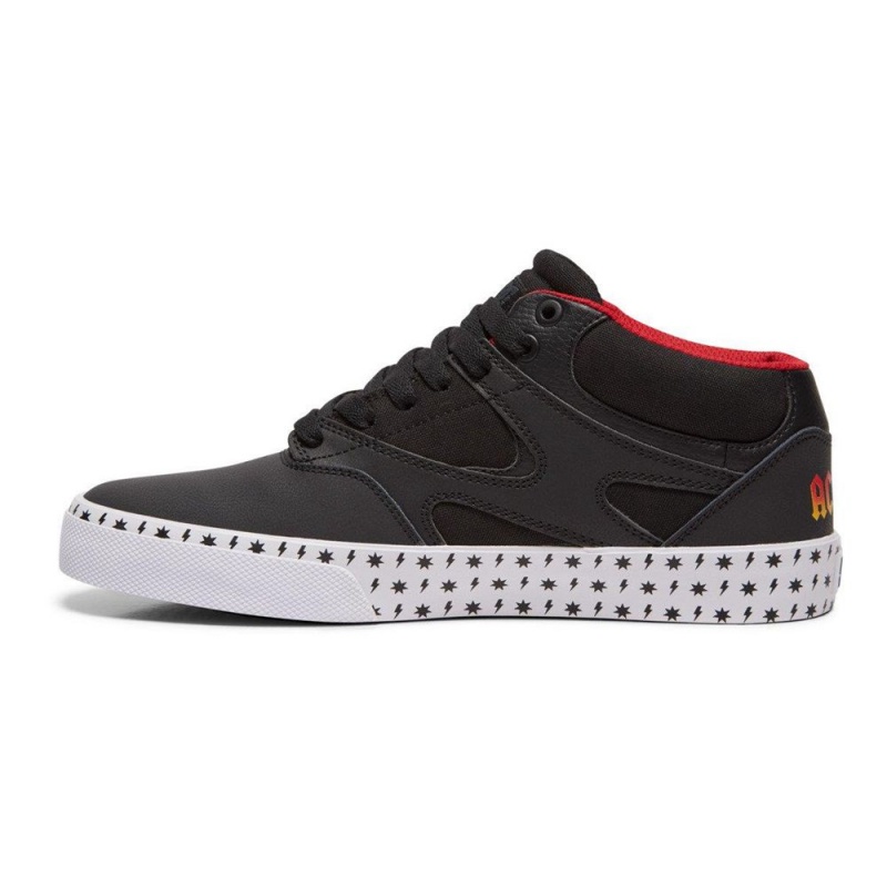 Pánské Skate Boty DC Shoes Kalis Vulc Černé Červené | SUNY-73649