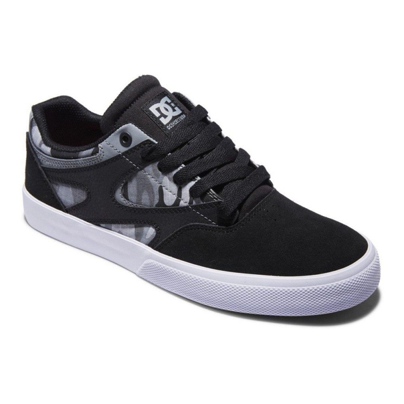 Pánské Skate Boty DC Shoes Kalis Vulc Černé | SHOK-50782