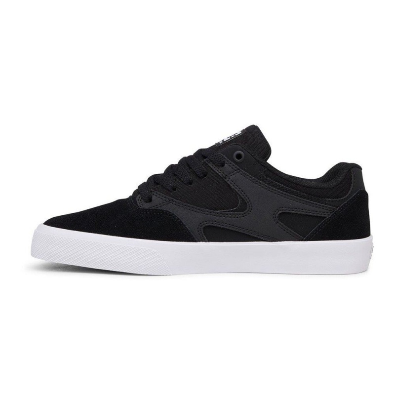 Pánské Skate Boty DC Shoes Kalis Vulc Černé Bílé | HVIM-92068