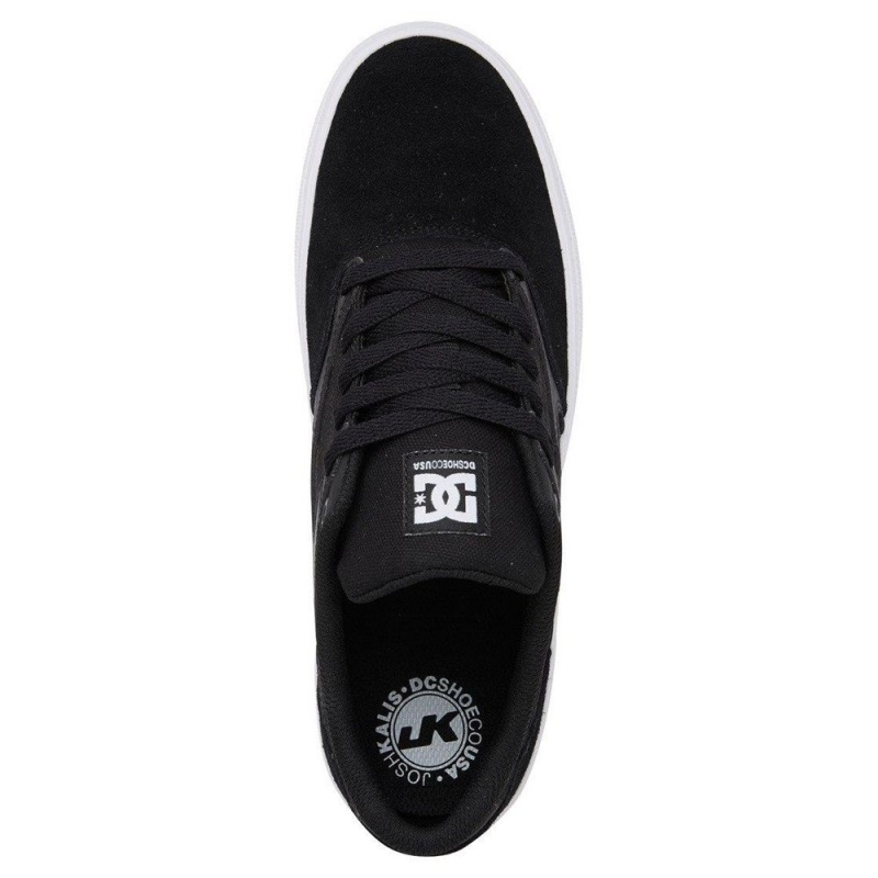 Pánské Skate Boty DC Shoes Kalis Vulc Černé Bílé | HVIM-92068