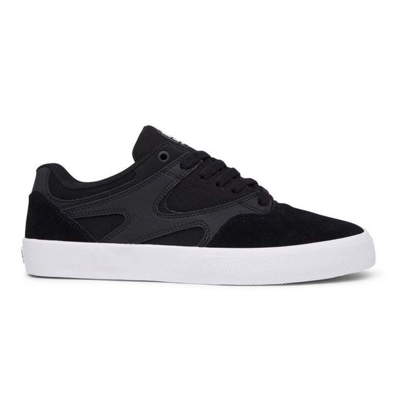 Pánské Skate Boty DC Shoes Kalis Vulc Černé Bílé | HVIM-92068