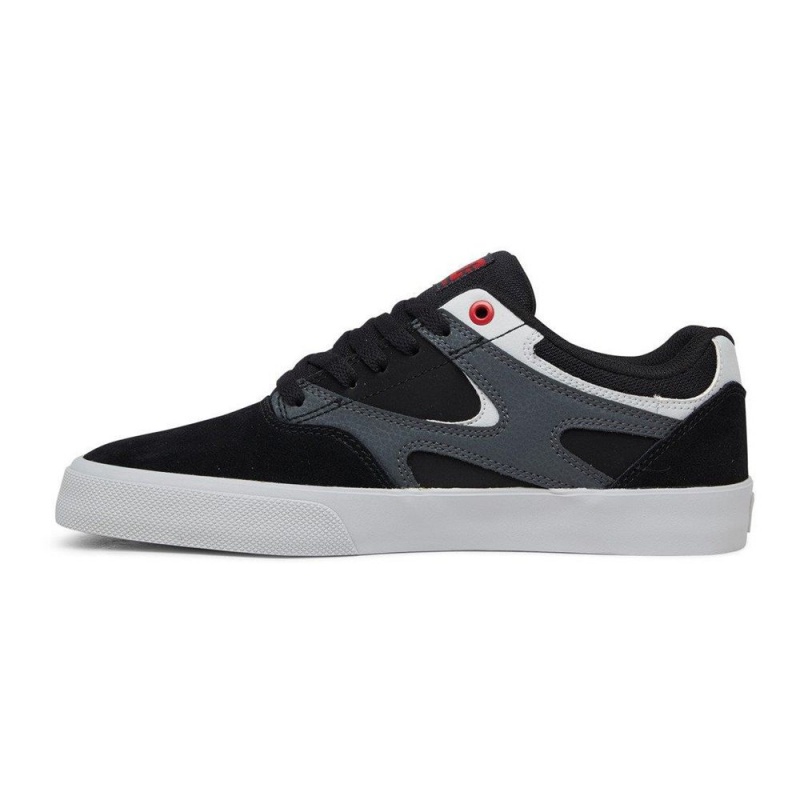 Pánské Skate Boty DC Shoes Kalis Vulc Černé Šedé | QBZL-34589