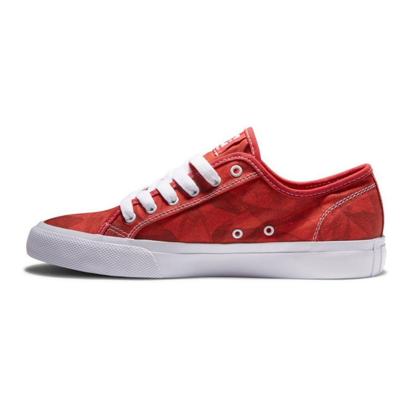 Pánské Skate Boty DC Shoes Manual Červené Bílé | REDL-06571