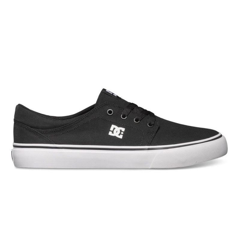 Pánské Skate Boty DC Shoes Trase Černé Bílé | NYPX-14852