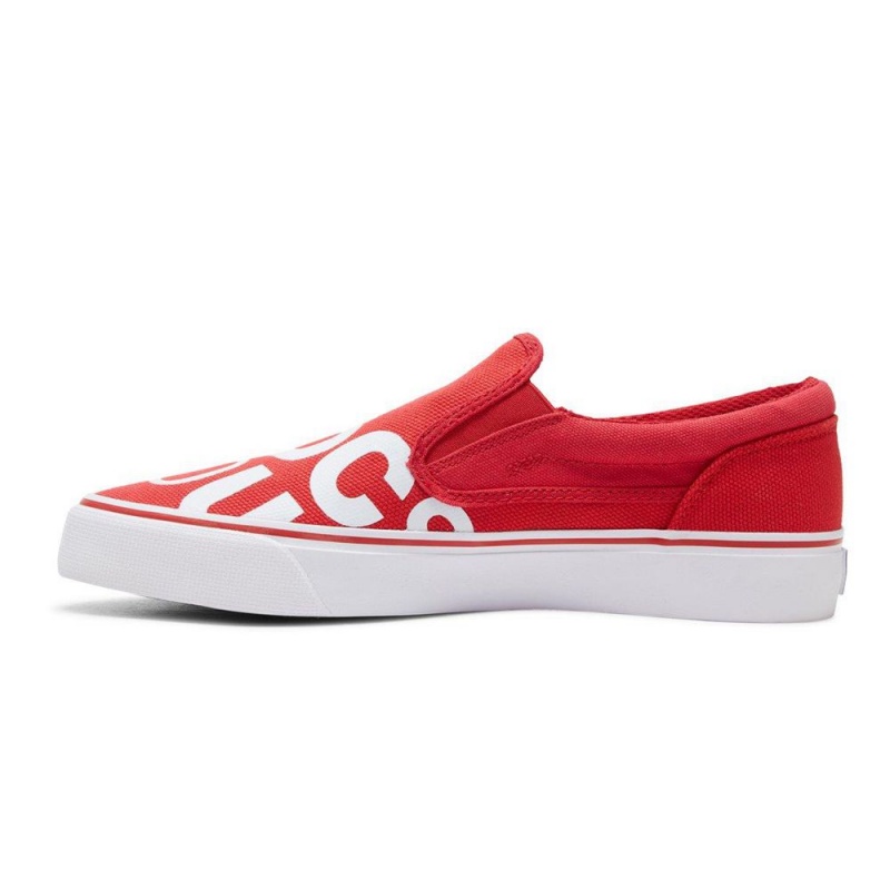 Pánské Skate Boty DC Shoes Trase Červené Bílé | BVCT-23694