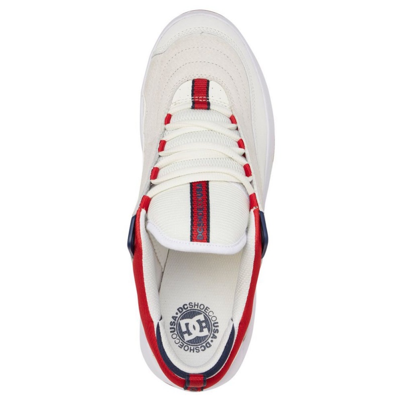 Pánské Sportovní Boty DC Shoes Williams Slim Bílé Červené | PDUI-09536